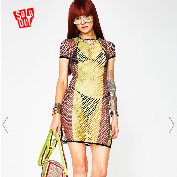 Dolls Kill Dresses & Skirts - DOLLS KILL/ POSTER GRL Vibes Speak Louder Dress